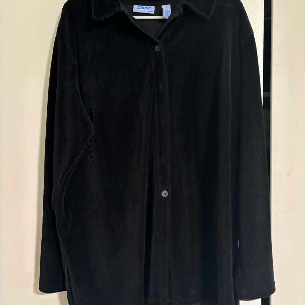 Pacer Midnight Black Corduroy Jacket